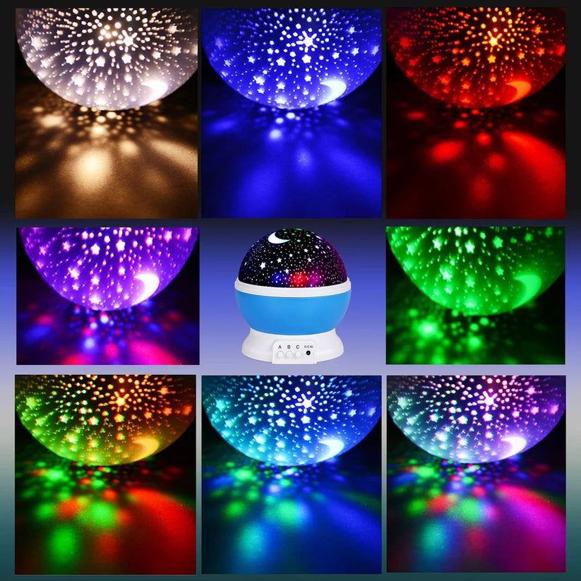 Star Night Projector Lamp | 360° Rotating Galaxy Night Light
